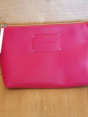Lancome toiletry bag new pink leatherette