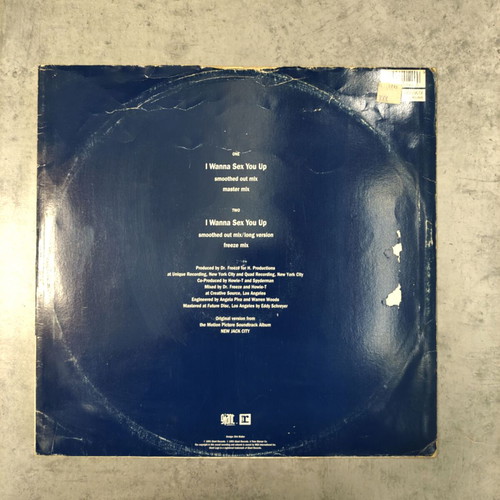 Color Me Badd I Wanna Sex You Up 12'' Vinyl Single used, 1991 UK