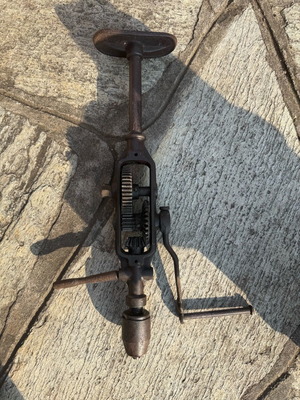 Vintage hand drill like new, possible use as decorative item