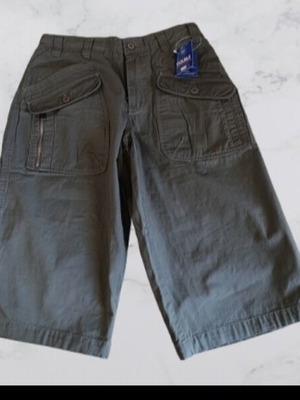 Khaki Cargo Men's Shorts Double new, green, size S