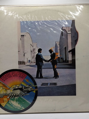 Pink Floyd Wish You Were Here vinyl record used, 1975 rock album