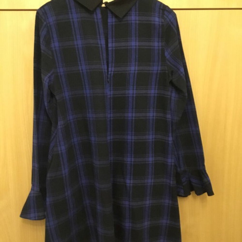 BSB checked dress new, size M, black and blue
