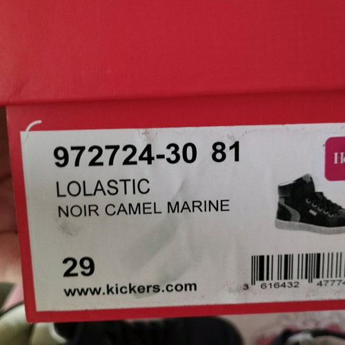 Kickers boots size 29 like new, black