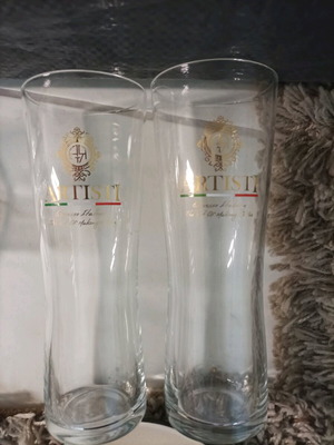 ArtiSi beer glasses like new, set of 2