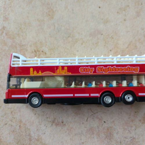Tourist bus city sightseeing like new