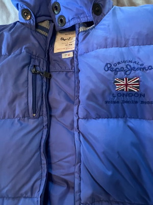 Pepe Jeans jacket for 16 years like new, blue, sleeveless option