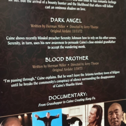 Kung Fu The Complete Α Season DVD σαν καινούργιο, αγγλικοί υπότιτλοι