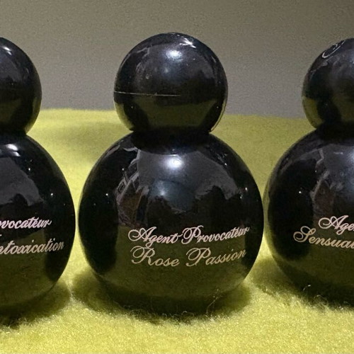 Agent Provocateur empty bottles used, all together