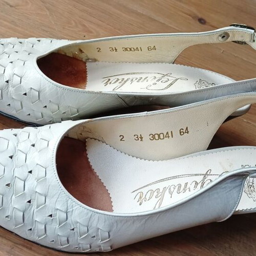 Handmade leather summer pumps from Sweden, new, size 36
