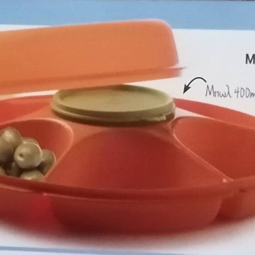 Large Party Server Tupperware new with 6 compartments and 400 ml bowl
