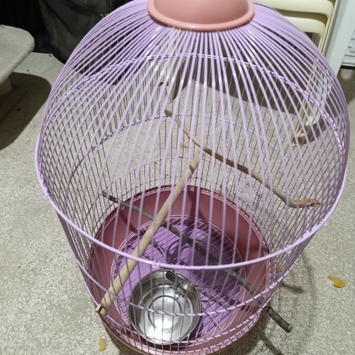 Metal Birdcage in Purple Like New