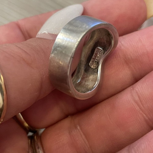 Silver 950 Zolotas ring, size 57