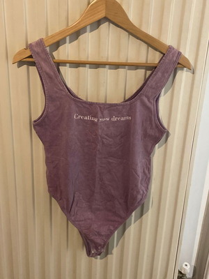 Zara bodysuit with opening used, size Large
