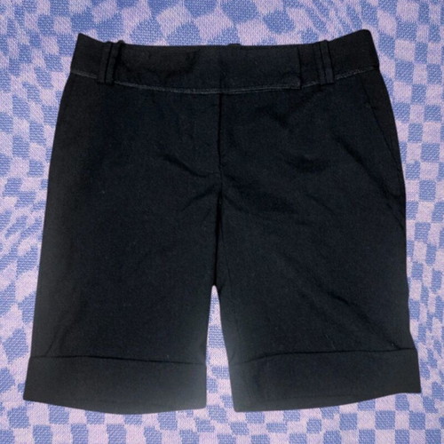 Zara Basic Y2K Low Rise Tailored Bermuda Shorts used, black, size M