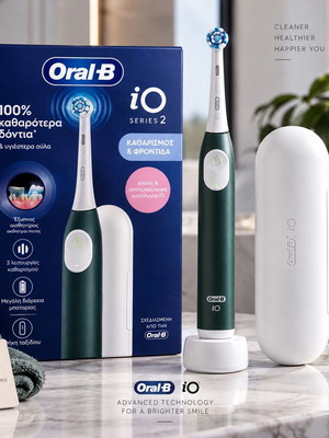 Ηλεκτρική οδοντόβουρτσα Oral-B iO Series 2 Forest Green με θήκη ταξιδίου