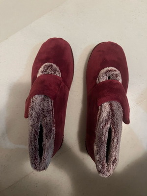 Parex winter house slippers red new size 39