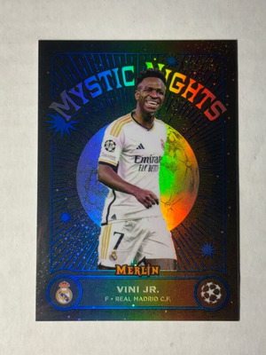 Vini Jr Mystic Nights Black Topps Merlin 2023-24 new