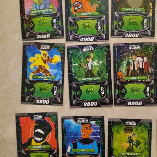 Ben 10 cards like new, set of 15 pieces