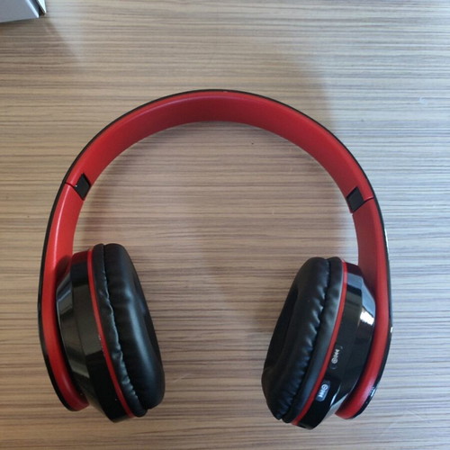 Headset wireless and wired headphones red, new