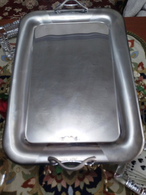 Silver Inox tray used