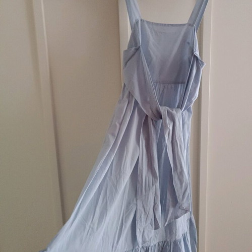 H&M cotton dress light blue fine like new