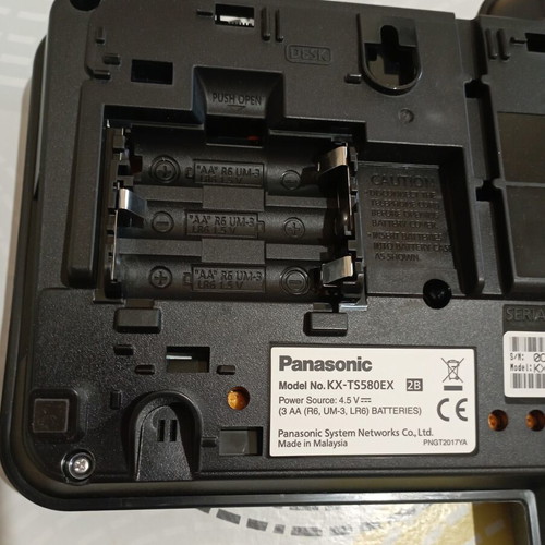 Panasonic KX-TS580EX Corded Phone Black New