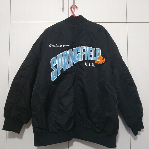 Bomber jacket The Simpsons H&M black like new size L