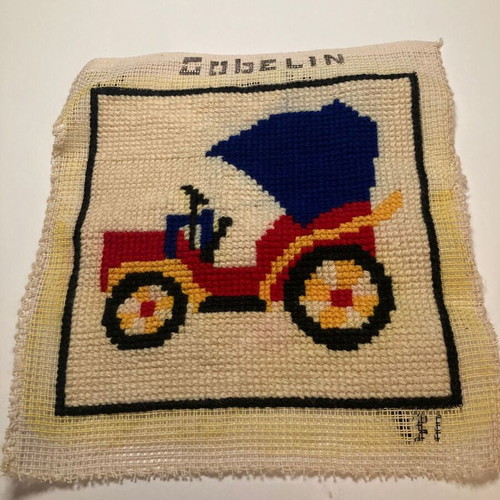 Handmade wool embroidery for pillow new 35x35