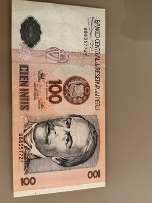 Peru banknote 1987 like new