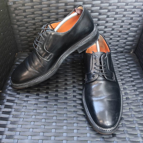 Santoni elegant shoes used, size 42, black
