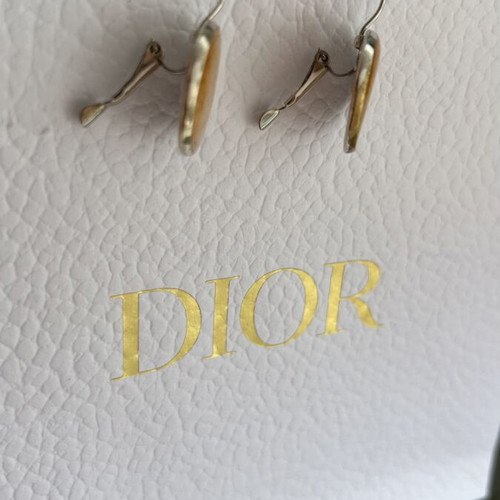 Handmade dangling earrings with warm gold-orange interior, like new