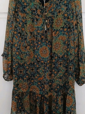 Vintage dress or blouse dress new multicolor size M