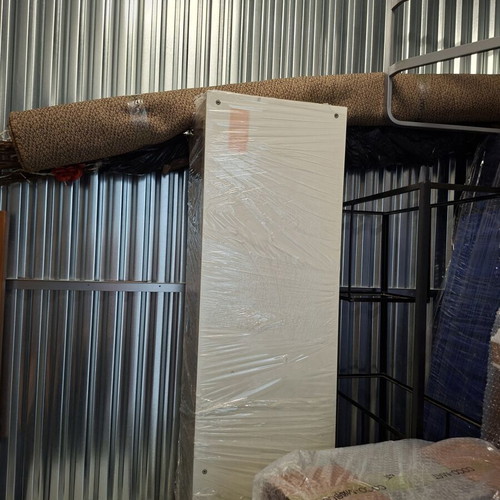 Household set used with bed, sofa bed, appliances, dining table, TV, and furniture