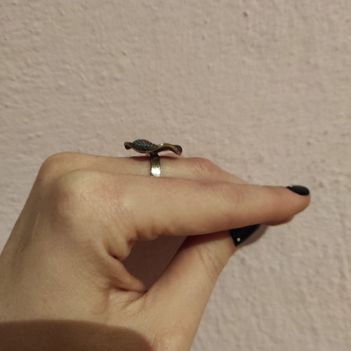 Silver 925 ring used with adjustable opening