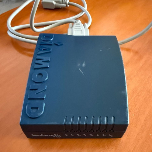 Diamond SupraExpress 56e PRO external modem used, retro vintage