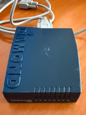 Diamond SupraExpress 56e PRO external modem used, retro vintage