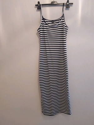 Shein midi striped dress new, black and white, size S