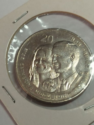 Австралийска монета 20 цента 2011 употребявана