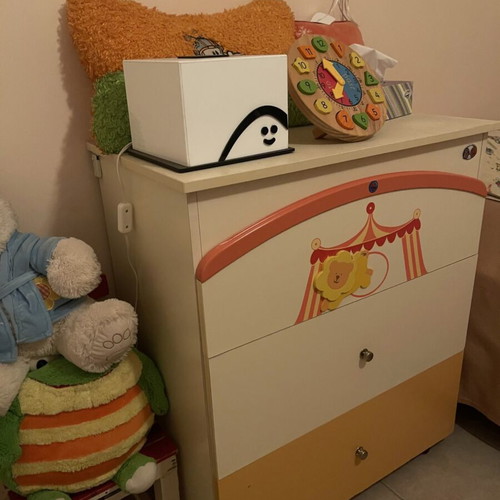 Children's dresser used, dimensions 75x45x85 cm