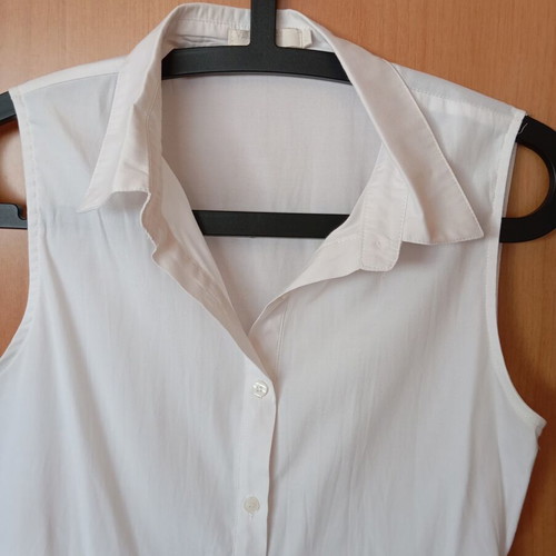 Asymmetric women's shirt new, size L, white