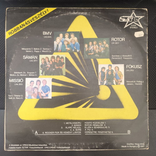 Robbanásveszély! Compilation LP used, heavy metal