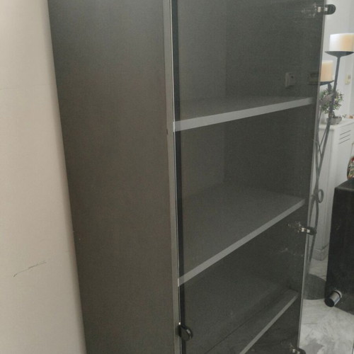 Office bookcase with glass doors 162×80×43 cm