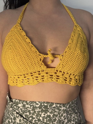 Handmade crochet top made to order