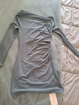 Gray one-shoulder dress new with tags, size S