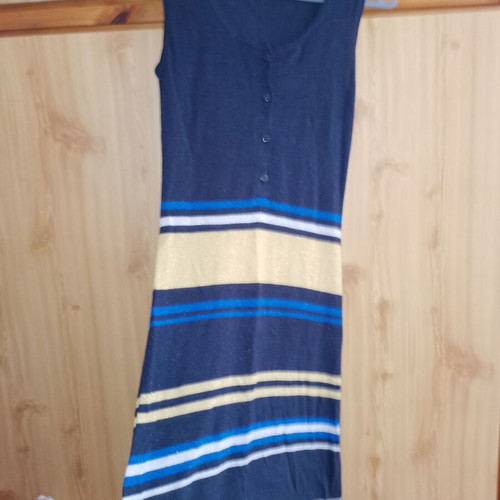 Desiree mini dress like new, blue with gold details