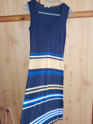 Desiree mini dress like new, blue with gold details