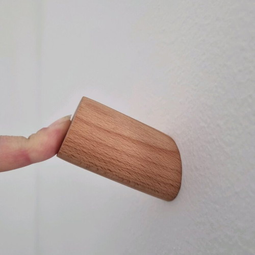 Minimal wooden hooks hangers new, set of 4 pieces