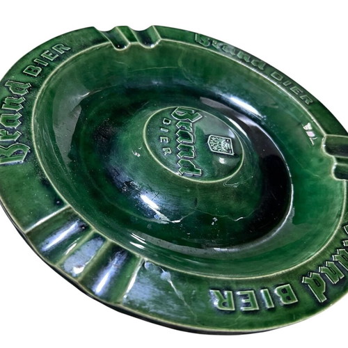 Brand Bier ceramic ashtray used, vintage style