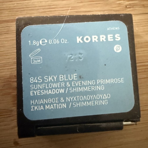 Korres Sunflower and Evening Primrose Eyeshadow, sky blue