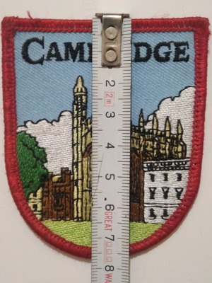 Cambridge embroidered patch
